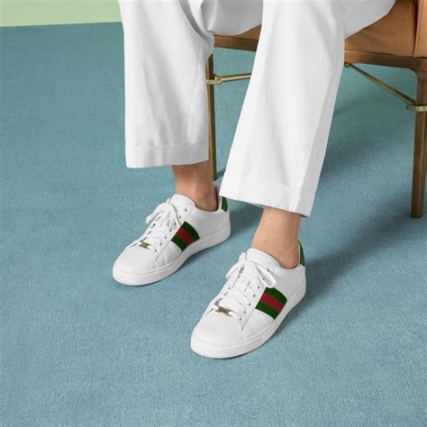 gucci arancione|Gucci ace sneakers with web.